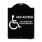 Signmission ADA Access for Assistance Ring Bell W/ New Isa Heavy-Gauge Aluminum Sign, 24" H, BW-1824-24352 A-DES-BW-1824-24352 - alternate 1